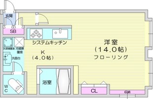 新道東駅 徒歩7分 4階の物件間取画像